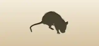 ネズミのシルエット