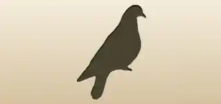 ハトのシルエット