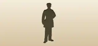 警察官のシルエット
