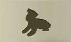 イヌのシルエット