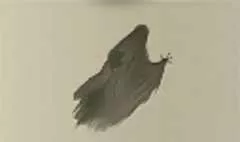 幽霊のシルエット