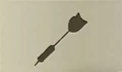 ダーツのシルエット