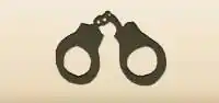 Handcuffs silhouette