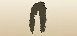 ボアの襟巻き