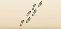 Shoeprints silhouette