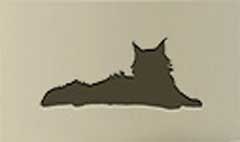 Maine Coon Cat silhouette