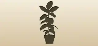 Houseplant silhouette