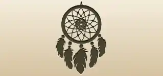 Dreamcatcher silhouette