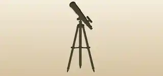 Telescope silhouette