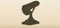 Telescope silhouette
