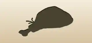Dry-cured Ham silhouette