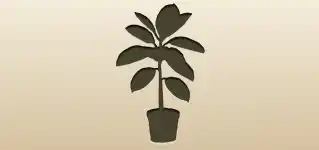 Houseplant silhouette