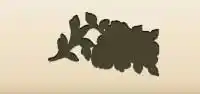 Roses silhouette