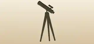 Telescope silhouette