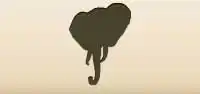 Elephant silhouette