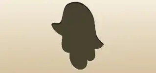 Hamsa Amulet silhouette