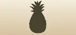 Pineapple silhouette