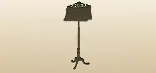 Music Stand silhouette