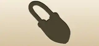 Padlock silhouette