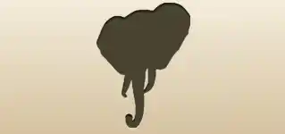 Elephant silhouette