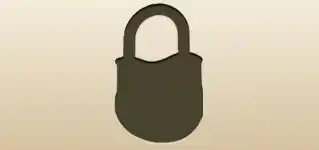 Padlock silhouette
