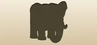 Elephant silhouette