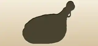Dry-cured Ham silhouette