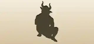 Minotaur silhouette