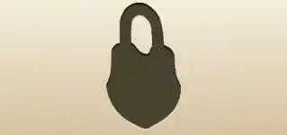 Padlock silhouette
