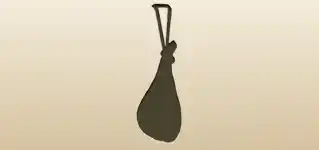 Dry-cured Ham silhouette