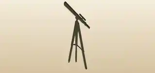 Telescope silhouette