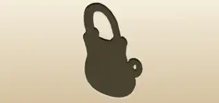 Padlock silhouette