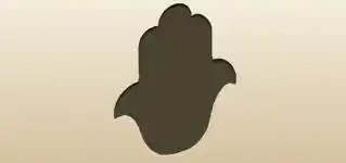 Hamsa Amulet silhouette