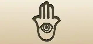 Hamsa Amulet silhouette