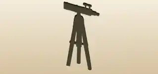 Telescope silhouette