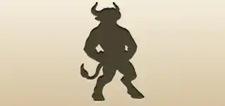 Minotaur silhouette