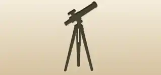 Telescope silhouette