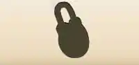 Padlock silhouette