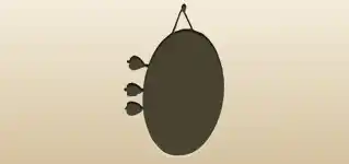 Dartboard silhouette