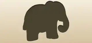 Elephant silhouette