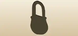Padlock silhouette