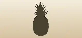 Pineapple silhouette