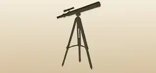 Telescope silhouette