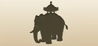 Elephant silhouette