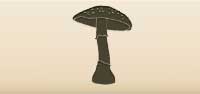 Fly Agaric Mushroom silhouette