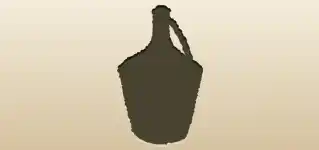 かご編みボトル