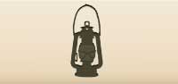 Kerosene Lamp silhouette