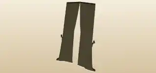 Curtains silhouette