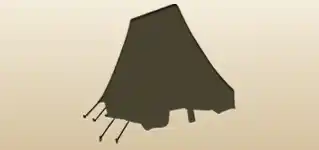 Tent silhouette