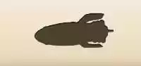ロケットのシルエット